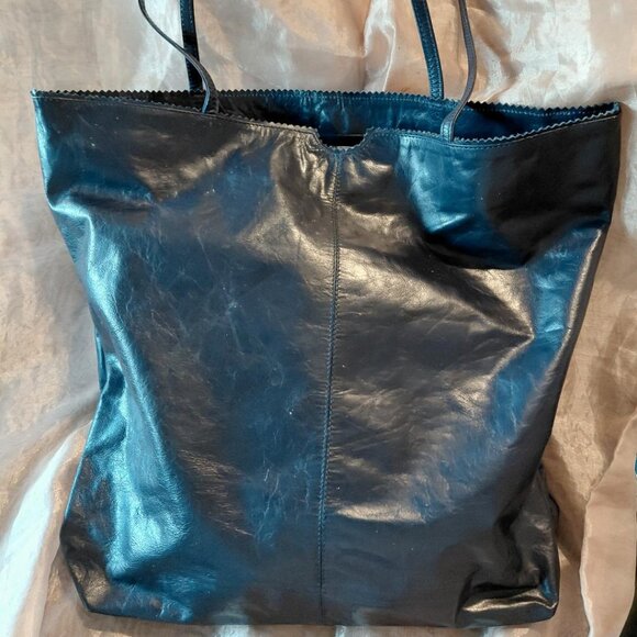 Latico Handbags - Latico Blue Leather Tote Bag